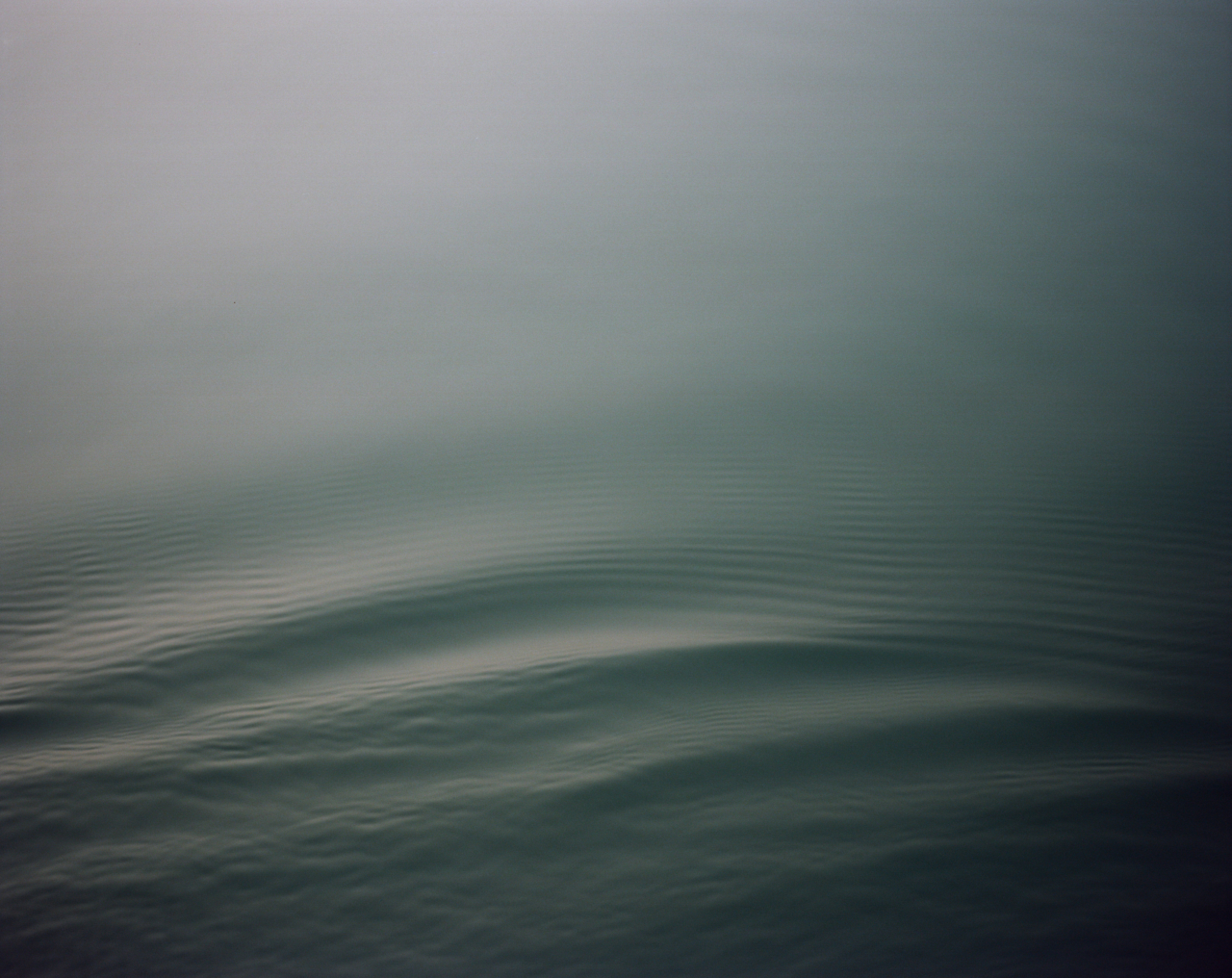 The rippled surface of the Brahmaputra river.
