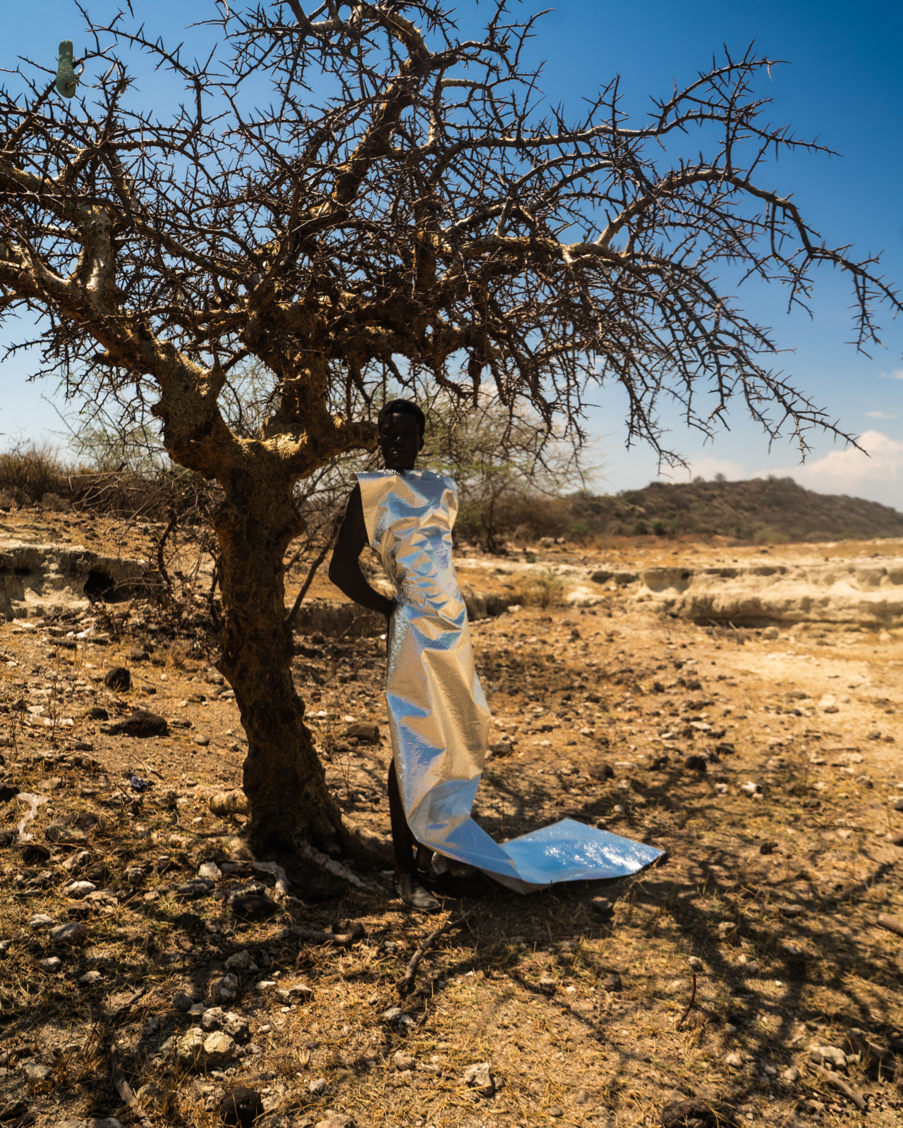 Achol wears Kennedy Mirema design