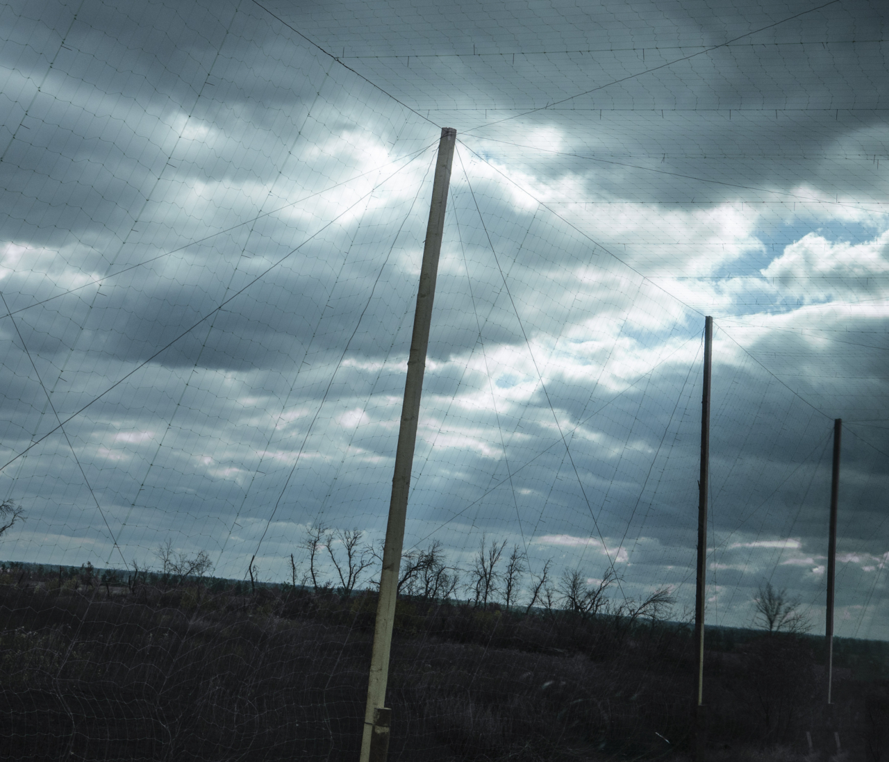 A fence separates a field.