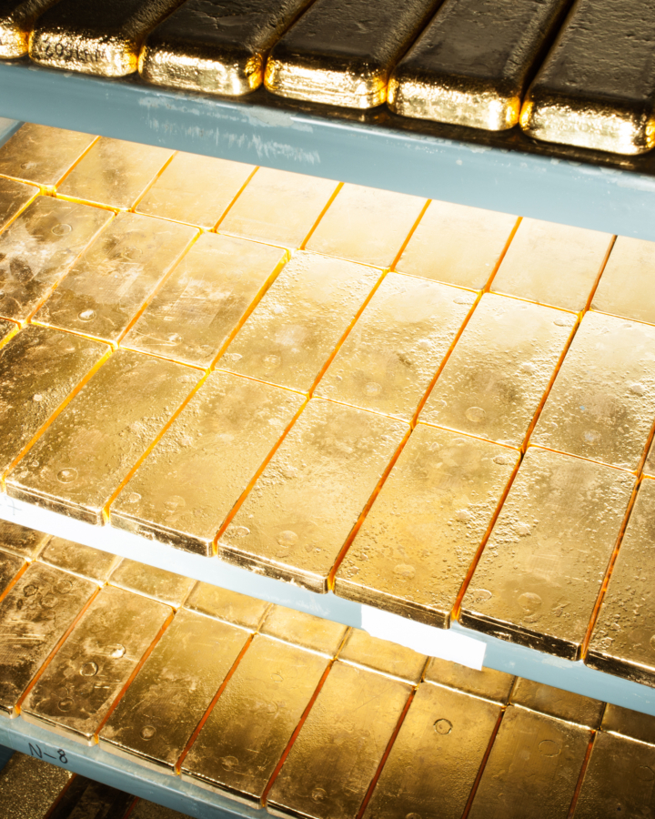 Bars of gold.