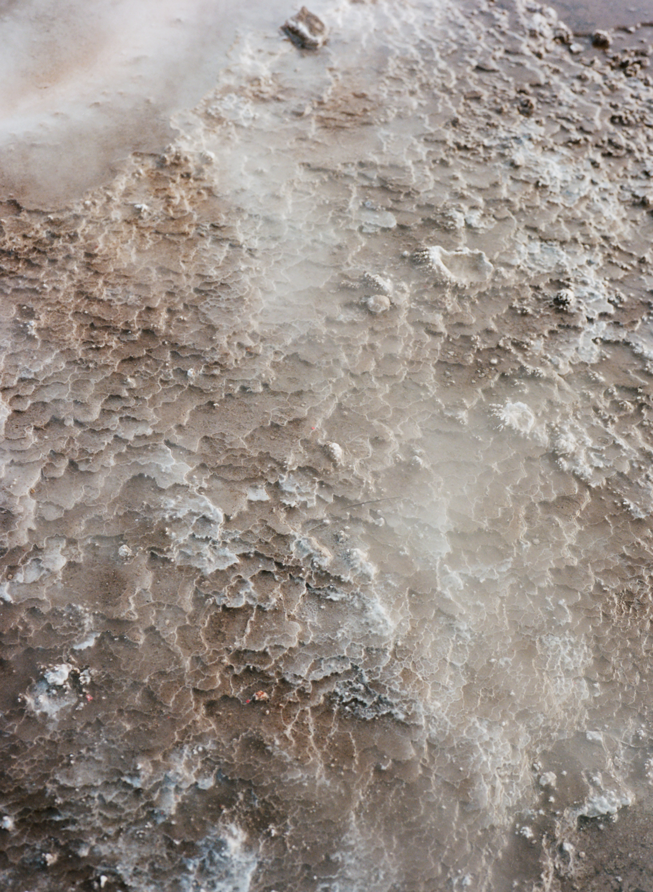 A geothermal hot spring.