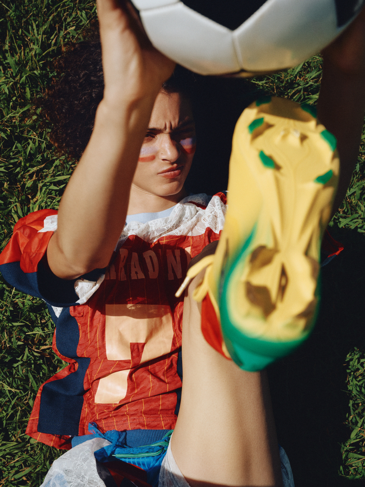 Aliza wears Alicia Corradini shirt and shorts, Sokito boots