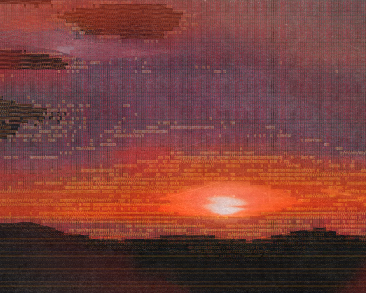 An AI generated image of a sunset.
